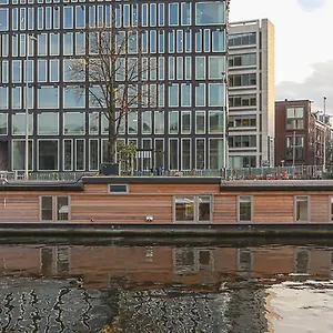 Houseboat Next To Amstel Nederland